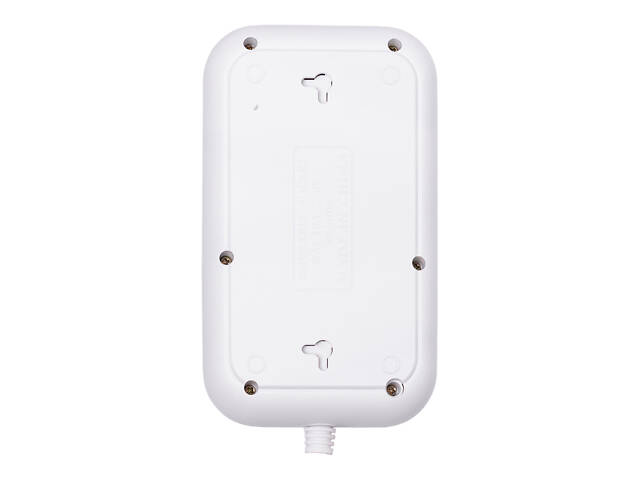 Мережевий фільтр кабель 4.75 м подовжувач F16 на 3 розетки 4 usb 2 type-c та кнопкою відключення Білий HP-5-21 - Фото 4