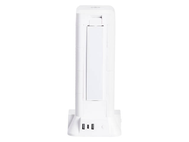 Мережевий фільтр подовжувач 2.8 м з лампою на 12 універсальних розеток з 2 USB, 1 Type-C, бездротова зарядка HP-5-9MF - Фото 5