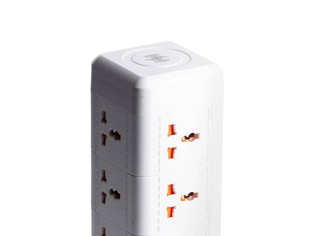 Мережевий фільтр подовжувач 2.8 м з лампою на 12 універсальних розеток з 2 USB, 1 Type-C, бездротова зарядка HP-5-9MF - Фото 8