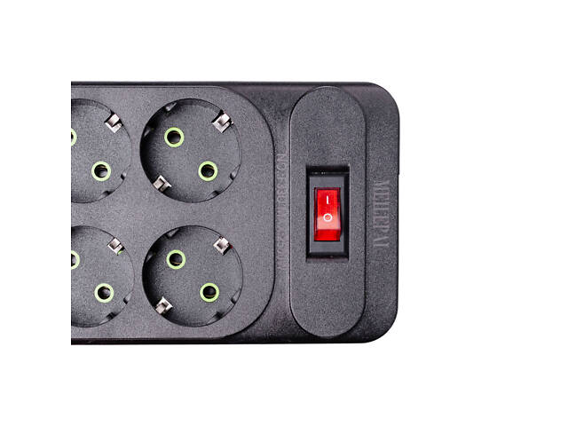 Мережевий фільтр подовжувач 3 м на 6 розеток 4 USB 2 Type-C та кнопкою вимкнення HP-5-15 - Фото 4