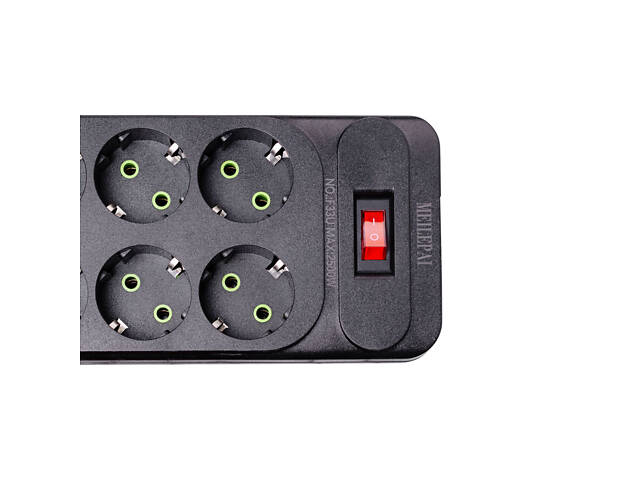 Мережевий фільтр подовжувач 5 м на 6 розеток 4 USB 2 Type-C та кнопкою вимкнення HP-5-16 - Фото 4