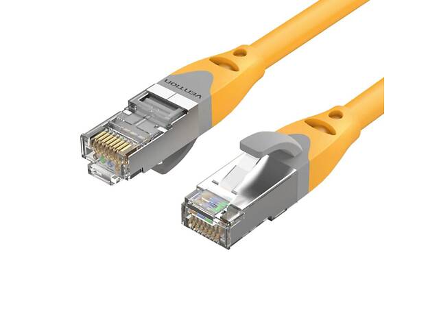 Сетевой кабель Vention Cat.6A SFTP Patch Cable 1.5M Yellow yL. - Фото 1