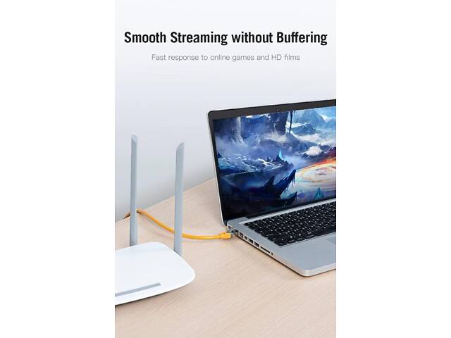 Сетевой кабель Vention Cat.6A SFTP Patch Cable 1.5M Yellow yL. - Фото 7