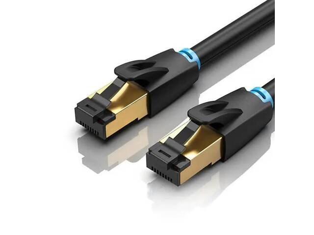 Мережевий кабель Vention Cat.8 SFTP Patch Cable 2M Black (IKABH) yL. - Фото 1