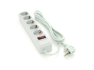 Сетевой удлинитель Maxxter SP5, 220В 10А, 5 розеток, 4.5 м, Gray, Q30