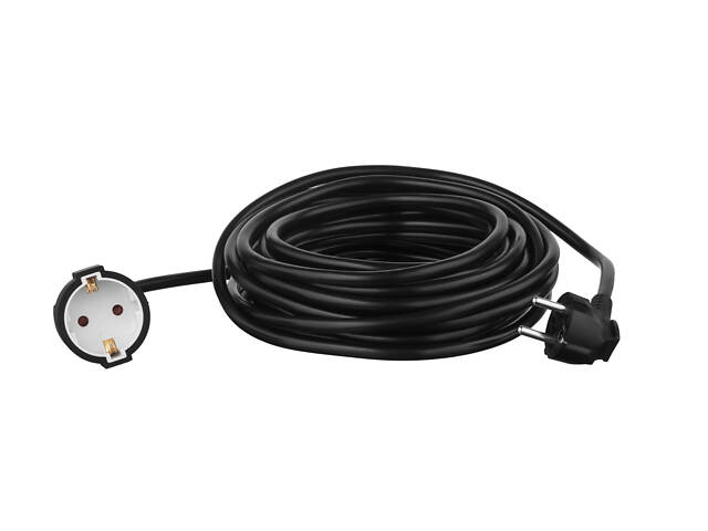 Мережевий подовжувач 2E 1XSchuko, 3G*1.5мм2, 10м, black (2E-PC315M10) - Фото 1