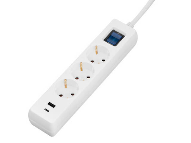 Мережевий подовжувач 2E 2E-SP315M3USBWH - Фото 3