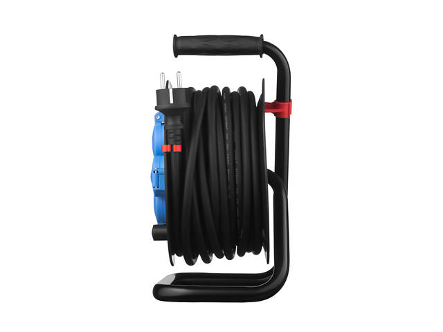 Мережевий подовжувач 2E 4XSchuko на котушці, ІР44, 3G*1.5мм, 20м, black (2E-CR4315IP44M20) - Фото 5