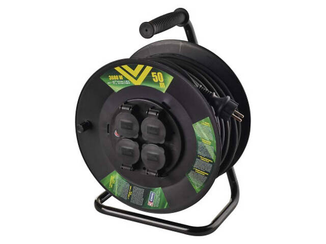 Мережевий подовжувач EMOS котушка 4 розетки, 50 м (P08250) - Фото 2
