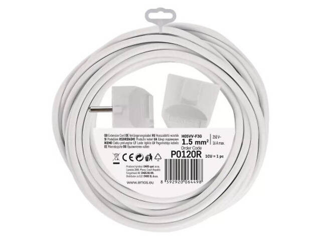 Мережевий подовжувач EMOS P0120R - Фото 4