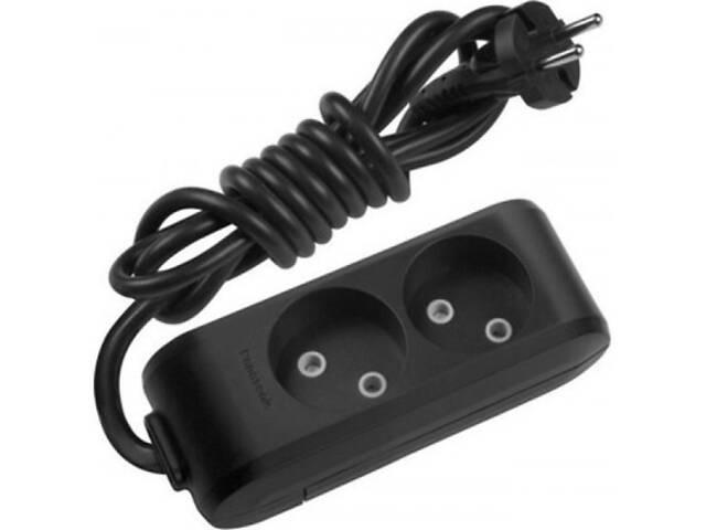 Мережевий подовжувач Panasonic X-tendia 2 розетки, 3м (WLTB02232BL-UA) - Фото 1