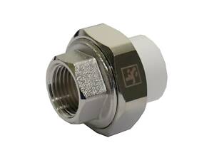 Сгон-американка PP-R Santan 50х1 1/2' с внутренней резьбой усиленный, белый