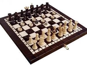 Шахи шашки нарди 3в1 (2в1) дерев'яні комплект подарункові з натурального дерева 35 на 35 MADON MID (143)