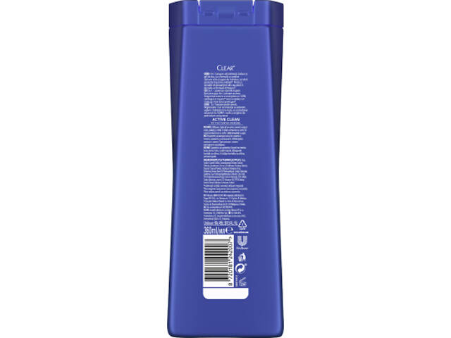 Шампунь Clear 3 в 1 З активованим вугіллям для чоловіків 360 мл (8720181242007) - Фото 2