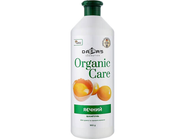 Шампунь Dalas Cosmetics Organic Care Яєчний Для сухого та ламкого волосся 900 г (4262396143259) - Фото 1