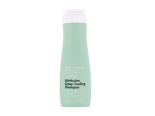 Шампунь для жирной кожи головы Daeng Gi Meo Ri Look At Hair Loss Minticcino Deep Cooling Shampoo 500 мл (8807779090063)