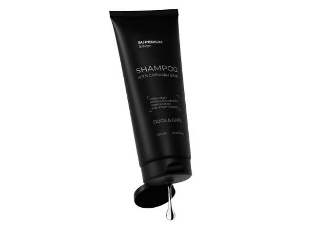 Шампунь для тварин Superium Срібло універсальний з колоїдним сріблом для котів і собак 250 мл (9106) - Фото 2