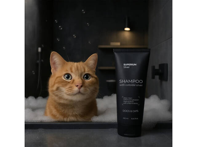Шампунь для тварин Superium Срібло універсальний з колоїдним сріблом для котів і собак 250 мл (9106) - Фото 5