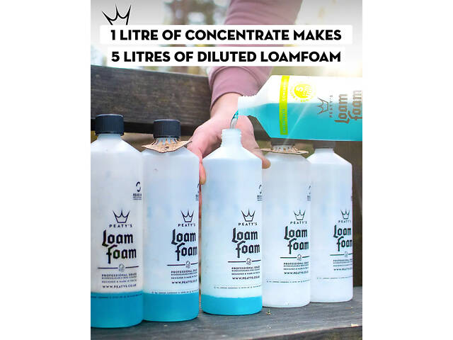 Шампунь для велосипеда Peaty's LoamFoam Concentrate Cleaner, концентрат, 1L - Фото 2