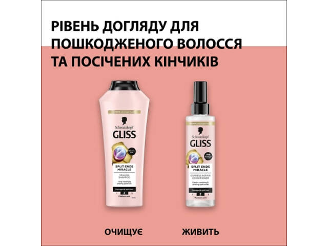 Шампунь Gliss Split Hair Miracle Для пошкодженого волосся та посічених кінчиків 250 мл (9000101287332) - Фото 6