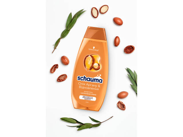 Шампунь Schauma Олія Аргану & Відновлення для сухого та пошкодженого волосся 400 мл (9000101653045) - Фото 7
