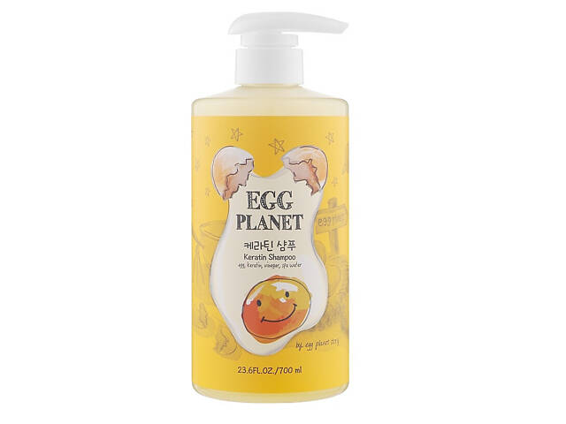 Шампунь з кератином для пошкодженого волосся Egg Planet Keratin Shampoo Daeng Gi Meo Ri 700 мл