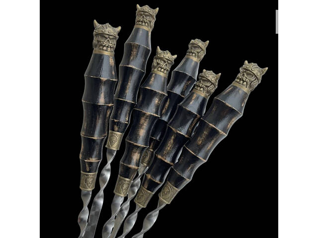 Шампур Вікінг для шашлику 50см Gorillas BBQ 6 шт. - Фото 3