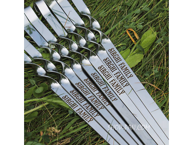 Шампура з гравіюванням 12 шт. - Фото 2