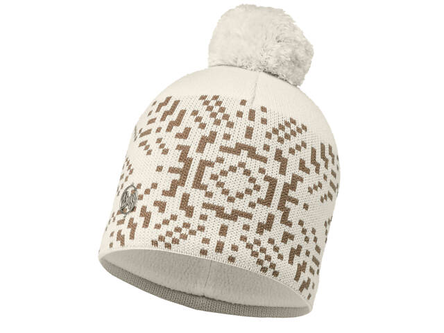 Шапка Buff Knitted & Polar Hat Whistler Cru One Size Бежевый - Фото 1