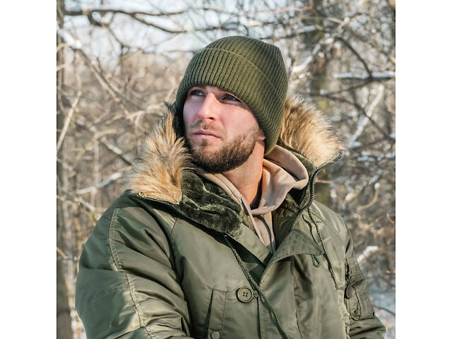 Шапка Mil-Tec утеплена One size Thinsulate™ Watch Hat Olive (12131001) - Фото 1