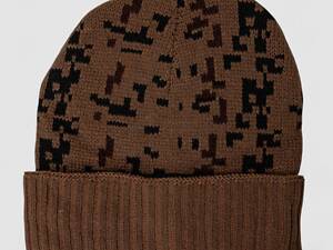 Шапка мужская камуфляжная на меху, цвет коричневый, 244RM49