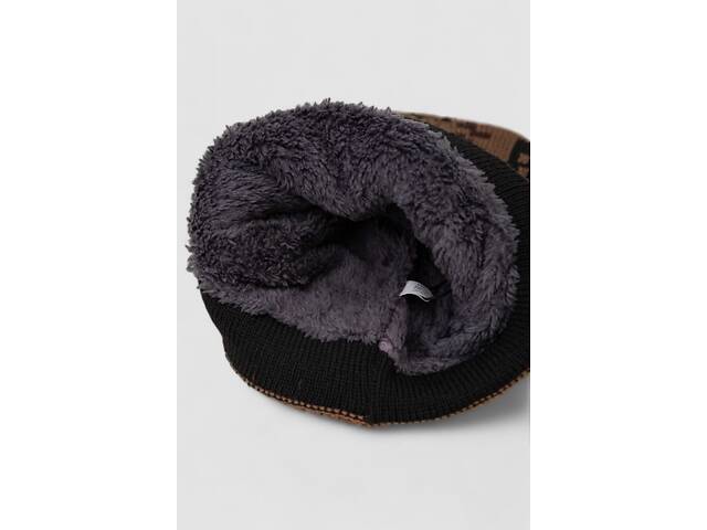 Шапка мужская камуфляжная на меху, цвет коричневый, 244RM49 - Фото 4