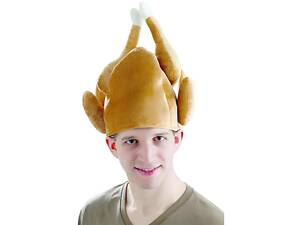 Шапка Індичка Chicken Hat — весела плюшева шапка у вигляді індички для вечірок, фотосесій та косплею