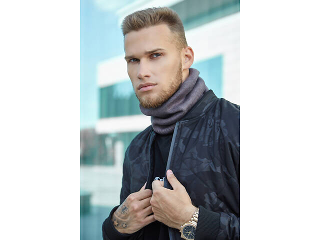 Шарф-хомут «Стэн» Braxton темный кофе - Фото 1