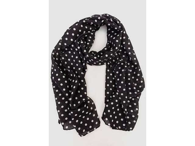 Шарф женский в горох, цвет черно-белый, 244R011 - Фото 2