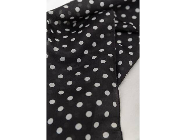 Шарф женский в горох, цвет черно-белый, 244R011 - Фото 4