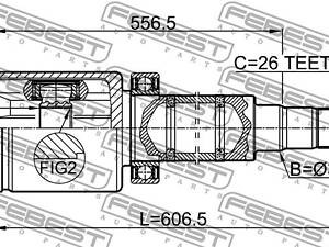 Шарнир равных угловых скоростей (ШРКШ) FEBEST 2711V70ATTRH ВНУТРЕННИЙ ПРАВЫЙ