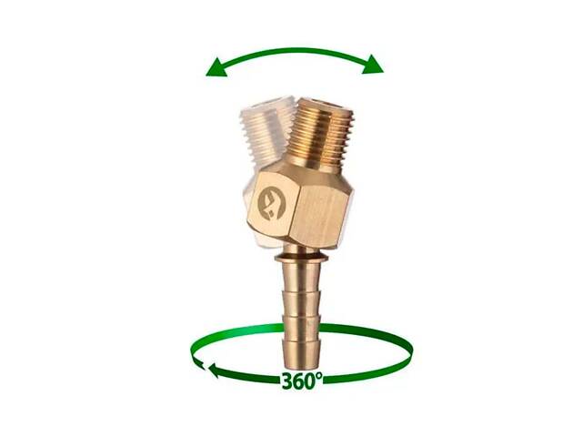Шарнир поворотный Intertool-Storm наружная резьба 1/4' на шланг 8 мм (PT-2205) - Фото 4