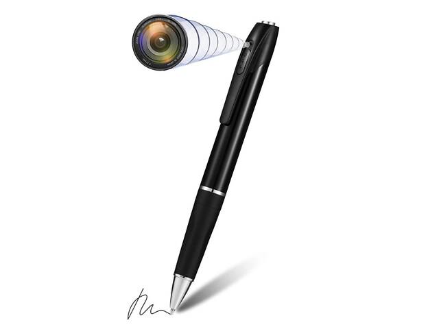 Кулькова ручка з міні-камерою 1080P Full HD — прихований відеозапис та аудіозапис, кишенькова портативна камера. - Фото 1