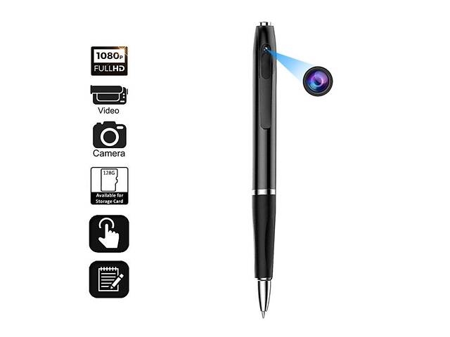 Кулькова ручка з міні-камерою 1080P Full HD — прихований відеозапис та аудіозапис, кишенькова портативна камера. - Фото 7