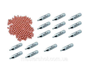 Шарики Баллончики 10 шт Borner + Шарики пули 4.5 мм 2000 шт MS