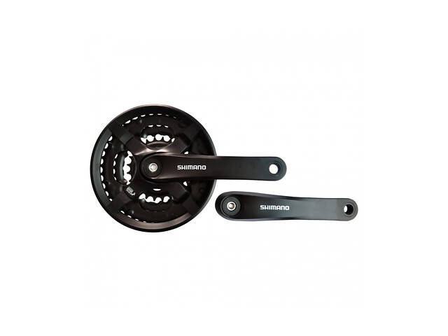 Шатуни Shimano FC-TY501 24-42T, 165 мм, чорний (00976) - Фото 1