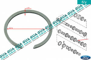 Шайба / стопорное кольцо вторичного вала КПП 37.8 X 1.77 5-ти ступенчатой ( механической коробки переключения передач )