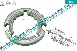 Шайба / стопорное кольцо вторичного вала КПП 8200201775 Nissan / НИССАН INTERSTAR 1998-2010 / ИНТЭРСТАР 98-10, Nissan /