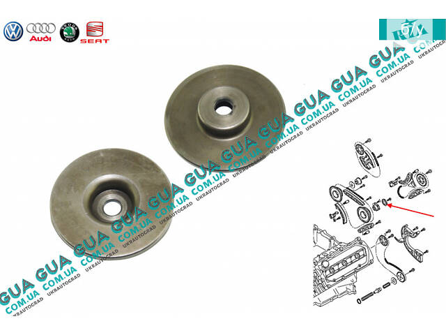 Шайба шестерня розподільного валу (зірочки) ланцюга ГРМ 079109435 VW/ФОЛЬКСВАГЕН PHAETON 2004-/ФАЕТОН 04-, VW/ВОЛЬКС В
