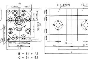 Шестерний (шестеренний) гідравлічний насос Hydro-pack H 30A/C25X241 (серія 30 + серія 30)