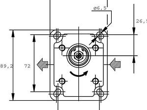 Шестеренчатый (шестерной) гидравлический насос серия POLARIS PLP102D081E1 Pump PLP10.2 D0-81E1-LBB/BA-N