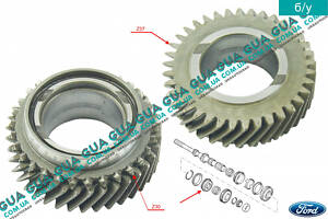 Шестерня (зубчасте колесо) 4 передача первинного валу КПП 97ZT7M004CB Ford/ФОРД TRANSIT 2000-2006