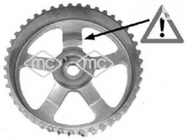 Шестерня розподілвалу KangooTrafic 1.9dCi 01- (132mm44z) METALCAUCHO 05102 на RENAULT CLIO (B/C57_, 5/357_) - Фото 1