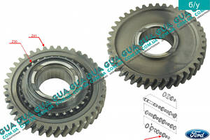 Шестерня Z=41/30 (зубчасте колесо) задньої передачі вторинного валу КПП 1S7R7M006AA Ford/ФОРД TRANSIT 2000-2006/ТРАНЗ